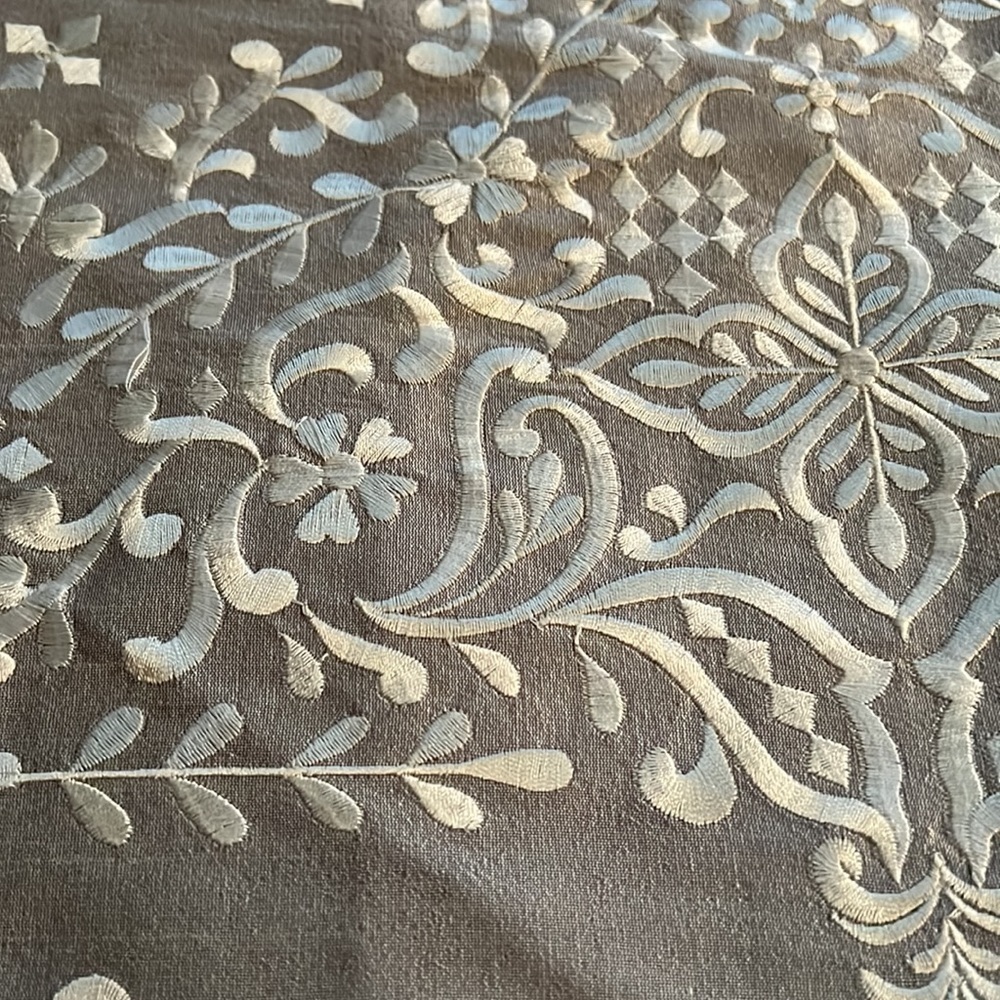 Charter Club Damask Design embroidered shams pillow covers Standard set of‎ two